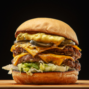 CHICKEN NAGA CHEESE BURGER